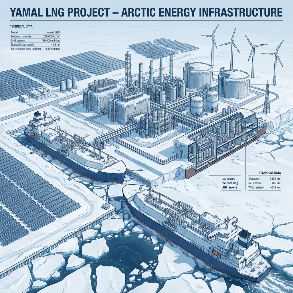 Yamal Arctic LNG Illustration